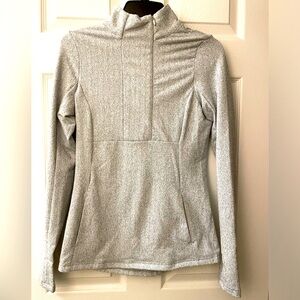 XS Kyodan Performance Activewear Sweater Top Fleece Lined NWOT 1/2 grey zip up